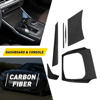 Juego de cubiertas interiores de fibra de carbono ABS para BMW 330i 430i G20 G21 G22 20-22 EE. UU. Foto 1 de 4