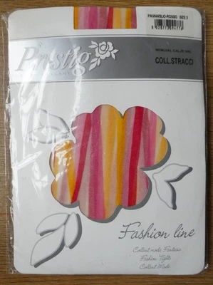 Medias italianas multicolores dulces caramelo rayas estampado transparente moda M Foto 1 de 4
