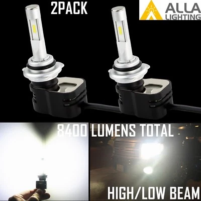 Allá Lighting 2x 9012 HIR2 8400lm 6500K Bombillas LED haz alto/bajo, blanco Foto 1 de 4