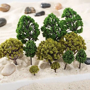 40Pcs Model Trees 2 Colors Mixed Size 1:75-300 Scale Architecture Park Scenery - Picture 1 of 10