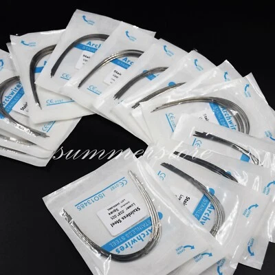 Alambre de arco de acero inoxidable orto dental rectangular ovoide/naturaleza/cuadrado 3 tipos Foto 1 de 2