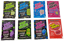 POP ROCKS Candy Popping Retro Flavors Cherry Razz Gum Grape & More 8 Pack Lot