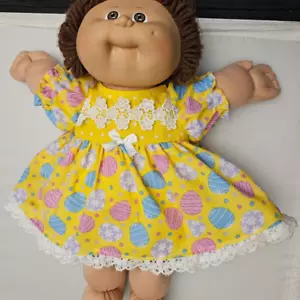 Cabbage Patch Kids Doll Easter Egg Dress & Panties Lace Trim Yellow - Picture 1 of 11