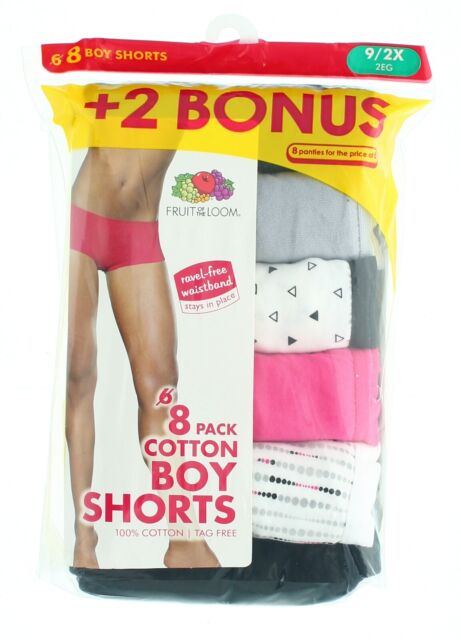 Fruit of the Loom Women's Tag Free Assorted Cotton Panties, 3 Pack