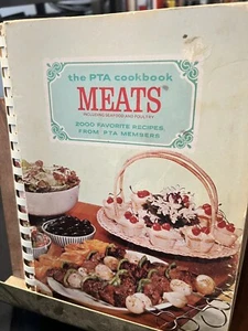 1968 The PTA COOKBOOK - 2000 Favorite Meat Recipes from PTA Members - Spiral - Picture 1 of 10