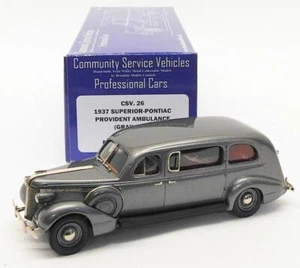 Brooklin Models 1/43 Scale CSV26 - 1937 Superior-Pontiac Provident Ambulance - Picture 1 of 5