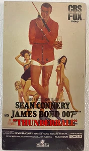 1984 CBS FOX Video Sean Connery James Bond 007 “Thunderball” VHS Factory Sealed - Picture 1 of 7