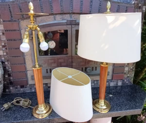 2 kleine massive, handgefertigte Stehlampen 625mm hoch (STL1) - Bild 1 von 8