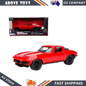 Jada 1:24 Fast & Furious 8 '66 Chevy Corvette Diecast Car Model Hollywood Ride - Picture 1 of 5