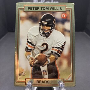 1990 Action Packed Rookie Update Peter Tom Willis #17 Rookie RC Chicago Bears