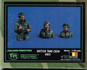 1/35 RESIN FIGURES VERLINDEN 311 BRITISH TANK CREW WWII. NEW. - Imagen 1 de 1