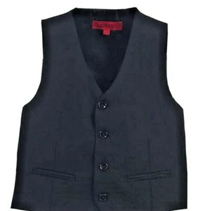 Gioberti VS-85 Formal 4 Button Suit Vest Black Size 2T - Picture 1 of 2
