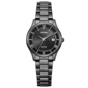 CITIZEN ES0004-51E Wrist watch COLLECTION Eco Drive Pair Black SS Women Unused - Picture 1 of 1
