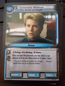 Star Trek CCG Captain's Log 10U79 Samantha Wildman Primera Madre en Voyager Casi Nuevo-Nuevo Nuevo Nuevo Como Nuevo Nuevo Nuevo Nuevo Motor Nuevo - Imagen 1 de 1