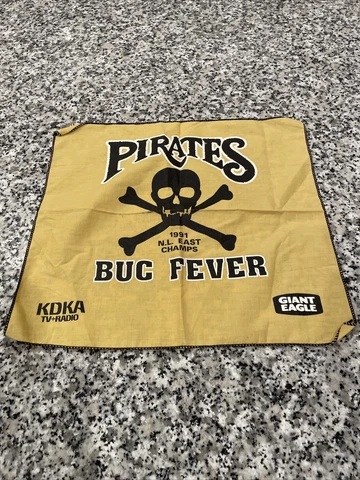 Vintage KDKA Pirates Buc Fever Towel 1991 NL East Champs Cover