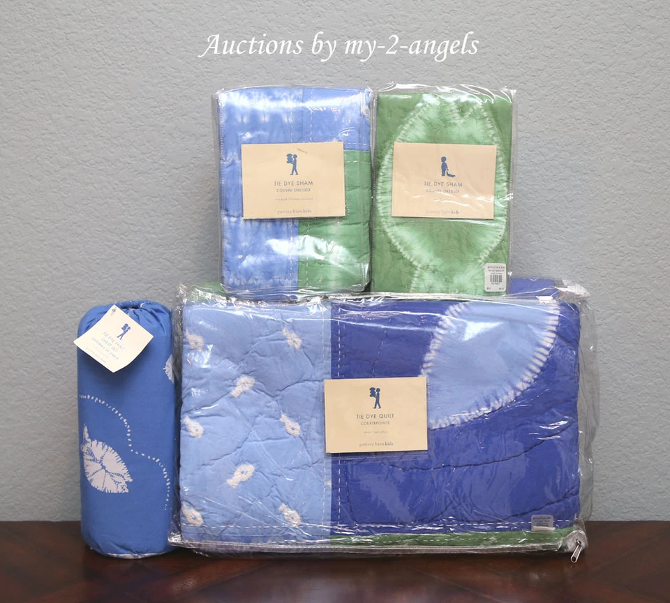 Pottery Barn Kids TIE DYE Peces Tropical Costa Playa Edredón Doble + Fundas + Juego de Sábanas Foto 1 de 1