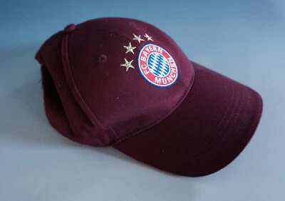 FC Bayern München Schildmütze Cap Mütze mit Logo bordeux (FC23-118) - Bild 1 von 2