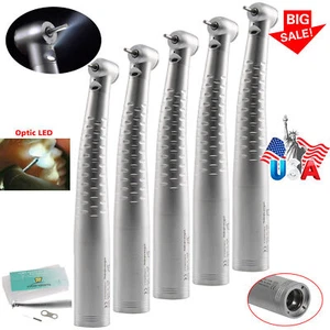 1-5*Dental High Speed Fiber Optic LED Turbine Handpiece For KaVo 4/6H Coupling - Picture 1 of 15