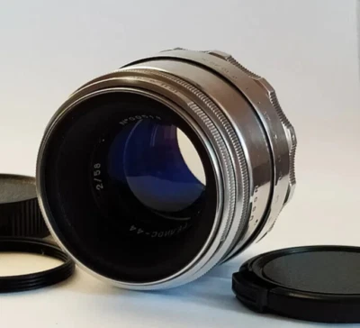 Helios 44 Cine Lens 8 blades 2/58 mm mount M42 Silver - Image 1 of 4
