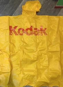 Vintage Kodak gelber Regenponcho - schwer zu finden - nie benutzt - Neuzustand - Bild 1 von 3