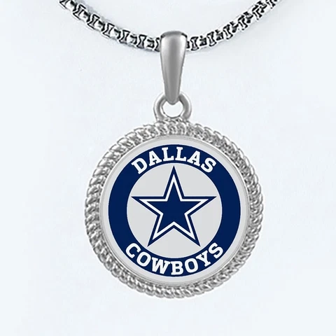 Spec. Dallas Cowboys Womens Mens 20" Link Chain Pendant Necklace w Gift Pkg D22 Cover
