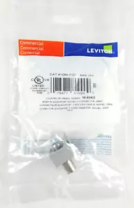 41084-FGF Leviton QuickPort F-Type Coax Adapter Nickel - Gray - 25 COUNT - Picture 1 of 4