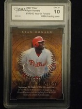 RYAN HOWARD 2007 FLEER YEARS IN REVIEW CARD #YRHO MINT 10 PHILADELPHIA PHILLIES