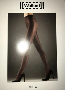 Wolford Milla Tights  COLOR: Madeira / black  SIZE: Small 14480 - 10 - Picture 1 of 2