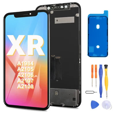 For iPhone XR Screen Replacement LCD Display 3D Touch Digitiser Assembly Frame - Image 1 of 4
