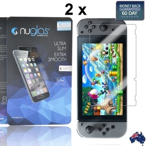 2 X Nuglas Nintendo Switch Tempered Glass Screen Protector for Nintendo Switch - Picture 1 of 11