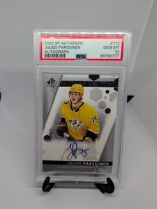 2022-23 SP Autentico - Orologio Futuro Autografato Juuso Parssinen #172 /999 PSA 10 - Foto 1 di 11