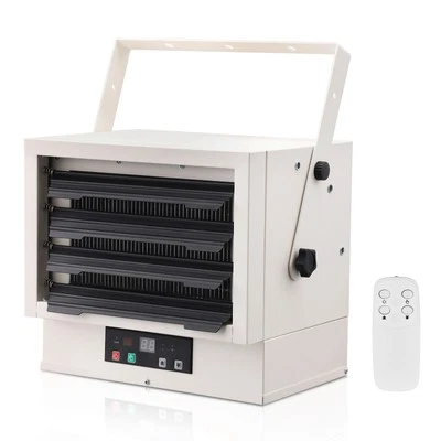 Calentador de garaje eléctrico, digital de 7500 vatios con montaje remoto en techo/pared Foto 1 de 4