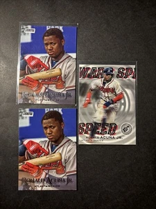 (3) 2019 Topps Stadium Club Ronald Acuna Braves: Base Set & Warp Speed Insert - Picture 1 of 2