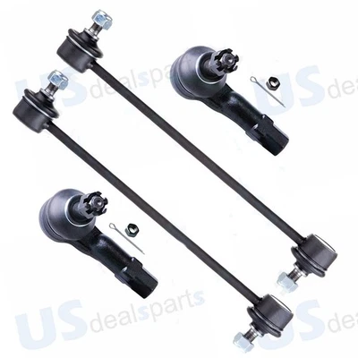 4x Rear Sway Bar & Front Outer Tie Rod End For 2002-2003 Mazda Protege, Protege5 Foto 1 de 4