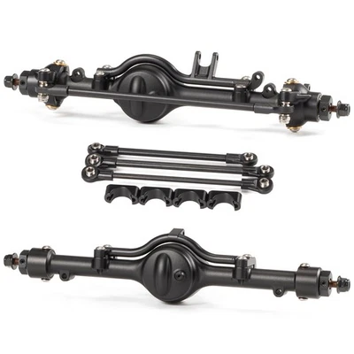 Aluminum 1/10 Scale Straight Axles w/ Leaf Spring Links Mount for D90 TF2 BRX01 - Image 1 of 4