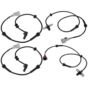 RWD For 2005-2015 Nissan Xterra 4.0L Set of 4 ABS Wheel Speed Sensors Front+Rear - Picture 1 of 16