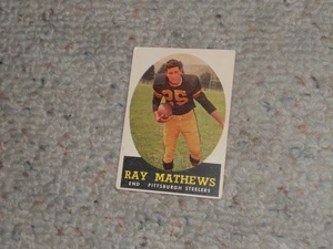 1958 Topps Ray Mathews Football Card #78 - Pittsburgh Steelers!!! - Bild 1 von 2