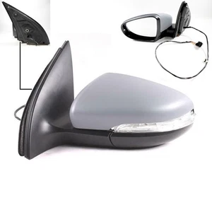 For 2009-2013 VW Golf MK6 Electric Wing Mirror Heated Primed Passenger Side Left - Picture 1 of 11