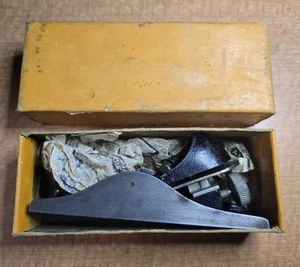 Vintage Stanley No 220 Block Plane & Box Made In England - Picture 1 of 10