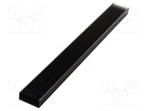 Radiator: wytłaczany żeberkowy czarny L: 1000mm W: 100mm H: 40mm Z1C2 - Bild 1 von 1