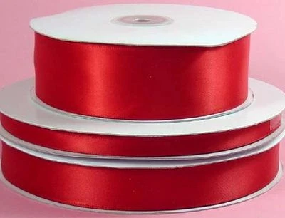 100yds Double Face Polyester Satin Ribbon 1/4"x100yd ANY COLOR Finished Edge - Image 1 of 4