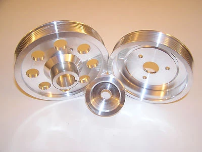 Underdrive Crank Pulley Kit Set fits 09 10 11 Hyundai Genesis 2.0L Turbo Coupe Foto 1 de 3