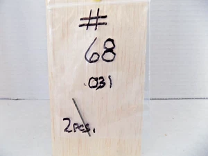 2) #68     .031     DIA. DRILL BIT UNBRANDED PO   NIB - Picture 1 of 2