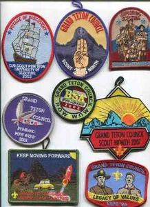 AKTIVITÄTSPATCHES - GRAND TETON COUNCIL - MENGE 8 SET # 14 - Bild 1 von 1