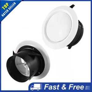 Ceiling Air Vent Grill Cover Round Ducting Ventilation Diffuser Extract Valve - Picture 1 of 14