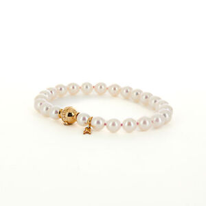 Mikimoto Rose Gold Cultured Pearl Beaded Bracelet MSRP: $2,200