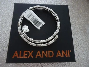 Alex and Ani FREEDOM WRAP Rafaelian Silver Finish Bangle New W/ Tag Card - Picture 1 of 8