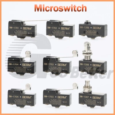 Micro Limit Switch SPDT 10A 250V 380VAC Microswitch Roller Lever Plunger Switch - Image 1 of 4