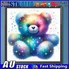Au 5D Diy Full Round Drill Diamond Painting Rainbow Bear Kit Home Decoration30x3