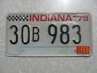 1978 INDIANA LICENSE PLATE FREE SHIPPING SEE MY OTHER PLATES 30b983